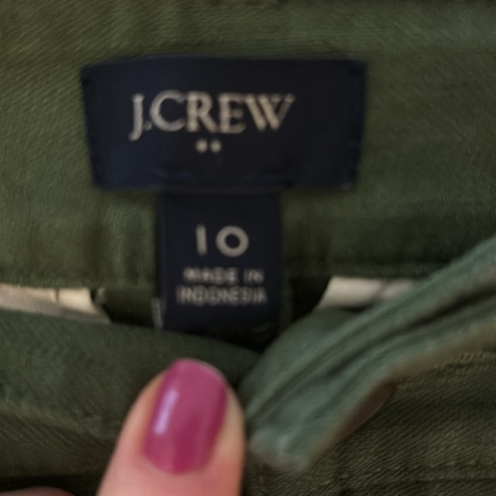 J Crew size 10 casual Green  Pants - Picture 4 of 6